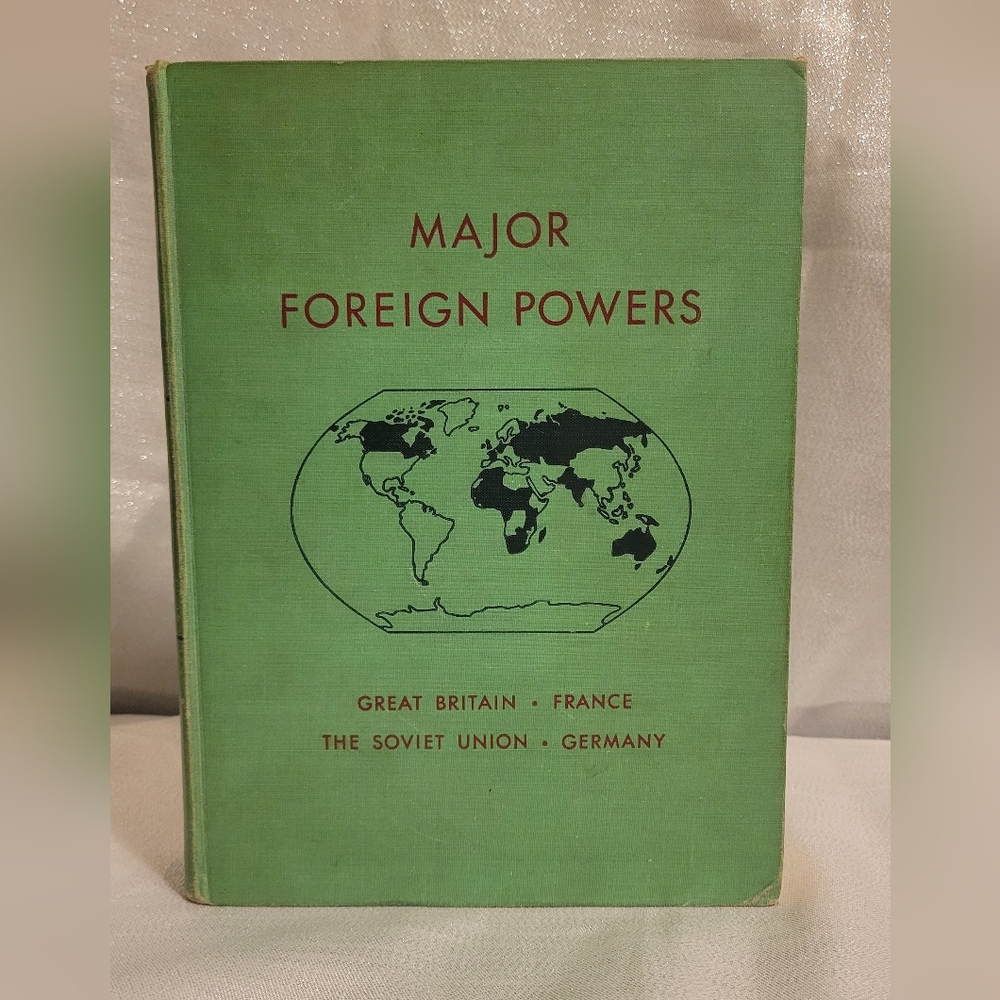 VTG HC 1952 Textbook Major Foreign Powers Revised Edition Gwendolen. M Carter